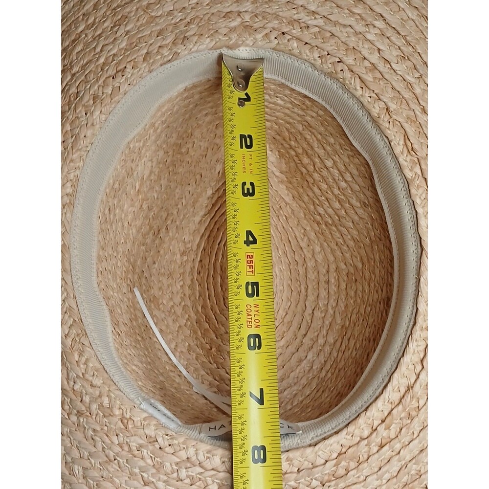 Hat Attack Raffia Continental Womens Hat SPF 50 Natural & Tobacco *NWT $172 - Picture 9 of 11